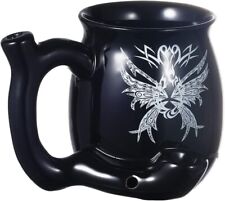Wake and Bake Coffee Mug 400ml Black with Unique Logo Ceramic