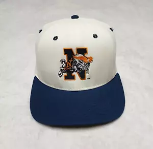 Vintage Navy Midshipmen Snapback Hat University Square 90s Collegiate University - Picture 1 of 15