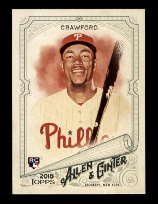 2018 Topps Allen & Ginter J.P. Crawford #127 Philadelphia Phillies Rookie RC - Image 1 of 2