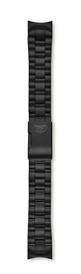 DES1001 Fossil Defender 正品表带 黑色 20 毫米 7.2 英寸 不锈钢 — 第 1/4 张图片