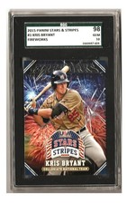 Kris Bryant 2015 Panini Stars & Stripes Fireworks #1 RC SGC 98 Gem Mint 10 POP:1