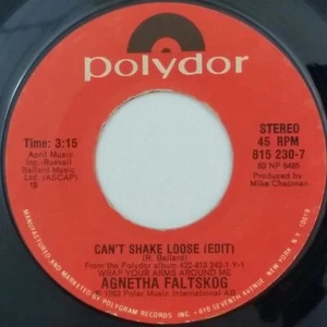 AGNETHA FALTSKOG Can't Shake Loose / Man 8152307 7" 45rpm Vinyl VG++ 1983 - Picture 1 of 2