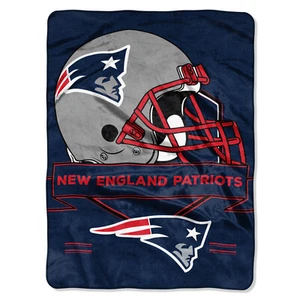 New England Patriots NFL 60" x 80" Coperta di Peluche, Morbida e Calda - Foto 1 di 5