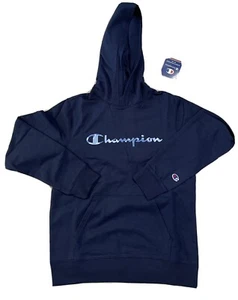 Champion Camo Graphic Hoodie Boys Large NAVY BLUE - Picture 1 of 4