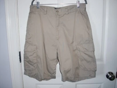 Pantalones Cortos Hombre~POLO RALPH LAUREN~100% ALGODÓN~CARGA~CAQUI Talla W33 Foto 1 de 4