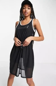 Tommy Hilfiger Sport bodysuit power mesh overlay in black SIZE XS - Picture 1 of 5