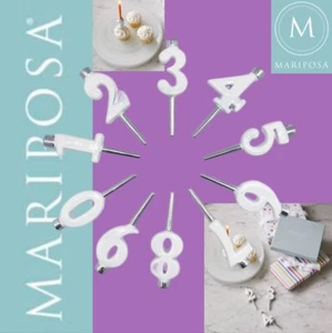 Mariposa Number Candle Holder Set WHITE - Picture 1 of 14