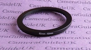 62mm to 52mm Male-Female Stepping Step Down Filter Ring Adapter 62-52 - Picture 1 of 2