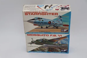 2x MPC Model Aircraft Kits 1/72 F104G Starfighter 7013-70 Mosquito F.B. VI 7017- - Picture 1 of 10