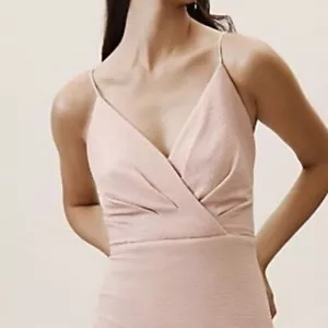 NWT Anthropologie BHLDN Size 16 Rhodes MAXI Dress by ADRIANNA PAPELL Blush Pink - Picture 1 of 5