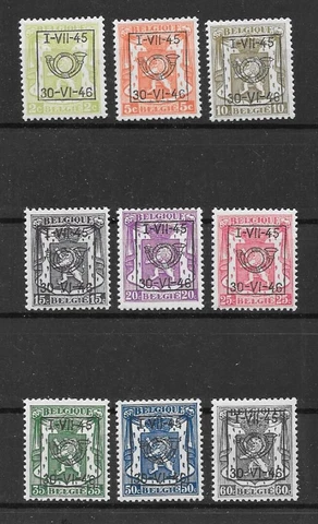 Belgium - Precancel - 1945 - COB PRE538/46** - MNH Cover