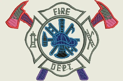 Diseños de bordado de bomberos, EMT y policía - 330 diseños - CD/USB - 10 formatos Foto 1 de 4