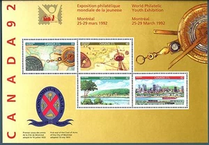 CANADA - BF - 1992 - "Canada '92". Esposiz. filatelica internaz. della Gioventù - Picture 1 of 1