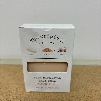 KASA STYLE The Original Salt Company Pink Himalayan Salt Soap Flower Child 4.2 Oz
