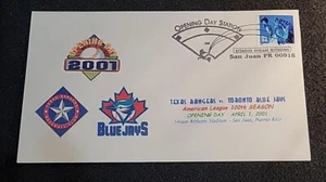 MLB 2001 OPENING DAY CANCELLATION SAN JUAN PUERTO RICO TEXAS VS TORONTO - Picture 1 of 2
