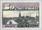Notgeld - Grabow - Reutergeld - Stadt Grabow - 50 Pfennig - 1921