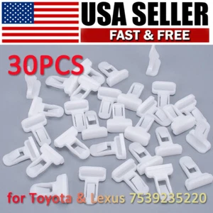 Clips de moldura de alerón delantero y trasero 30 piezas retenedor de parachoques para Toyota 75392-35220 - Imagen 1 de 8