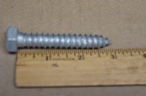(50) 1/2" x 3" Galvanized Hex Head Wood Screws A307 (OF-1) - Picture 1 of 3