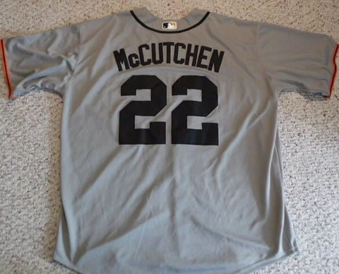 SAN FRANCISCO GIANTS ANDREW MCCUTCHEN JERSEY MAJESTIC COOL BASE SIZE XXXL Cover