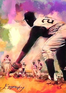 Roberto Clemente 2023 Artist Signed Limited Edition Print Card 41 of 50 - Picture 1 of 4