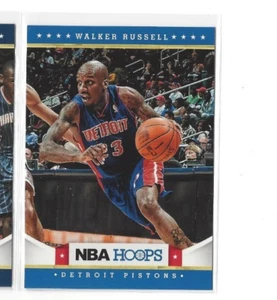 2012-13 NBA Hoops Basketball Glossy Parallel #274 Walker Russell RC -DET Pistons - Picture 1 of 1