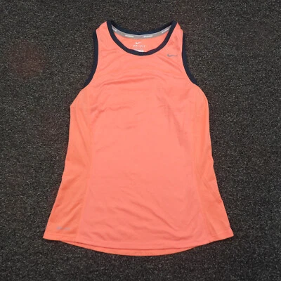 Camiseta sin mangas Nike para mujer pequeña rosa salmón Dri-Fit transpirable entrenamiento sin mangas Foto 1 de 4