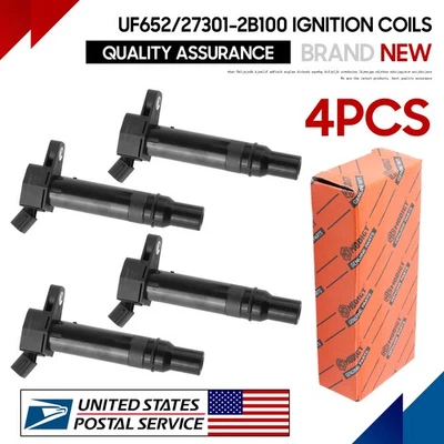 Bobinas de encendido 4 piezas para KIA RIO 1,6 L L L4 2012-2019 27301-2B100 Premium confiable Foto 1 de 4