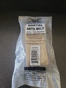 USMC Marine Corps Martial Arts MCMAP Tan Riggers Belt - Picture 1 of 3