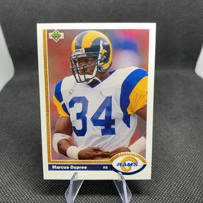 1991 Upper Deck #499 Marcus Dupree Los Angeles Rams Football Card RC - Image 1 of 2