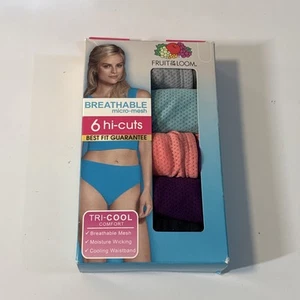 Fruit Of The Loom Underwear Womens 10 3X Low Rise Briefs Micro Mesh 6 Pairs - Picture 1 of 4