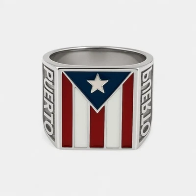 Puerto Rico Stainless Steel Rings for men - Image 1 of 3