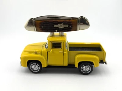 Rough Rider 048 canoa ámbar asas de hueso con fundición a presión camión de exhibición Foto 1 de 4