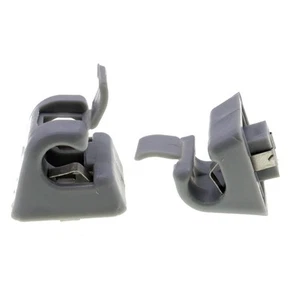 12681000127101 two Sun Visor-Clips Holders For Mercedes W123 W124 W126 W140 Gray - Picture 1 of 6
