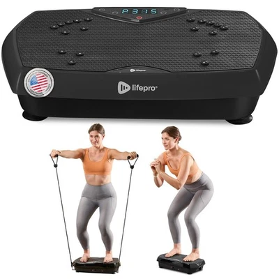 Lifepro Vibration Plate Exercise Machine w/ Magnetic Acupoints Full Body Fitness - Image 1 of 4