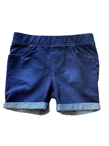 Jumping Beans Youth Girls Size 4T Blue Shorts EUC Elastic Waist Cotton Comfort - Picture 1 of 6