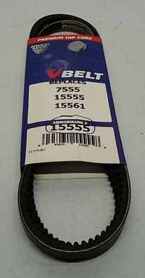 Armor Mark 15555 Premium Top Cord Cogged V-Belt - Correa de transmisión duradera Foto 1 de 4