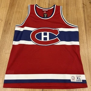 Montreal canadians Red basketball jersey XLarge hockey mitchell & ness concepts - Picture 1 of 10