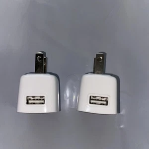 2 Pairs Blackberry RIM-C-0004ADUUS-001 USB AC Charger Adapter Power Plug - White - Picture 1 of 4