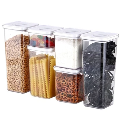 Neoflam Smart Seal 6 piezas Patente Hermético Cocina Despensa Bote/Organizador Limpio... Foto 1 de 4