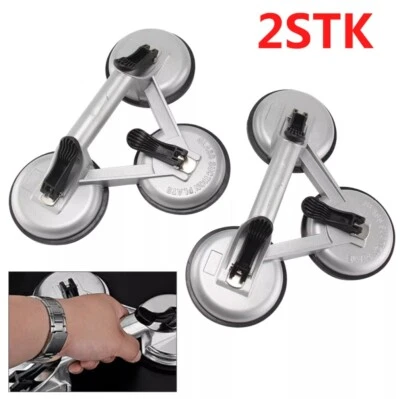 2x Saugheber 150kg Aluminium Vakuum Glassauger Saugnäpfe Saugnäpfe Scheibenheber - Bild 1 von 4