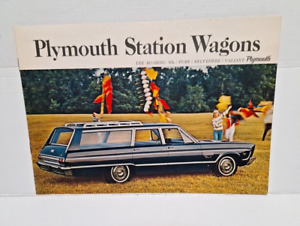 1965 Plymouth Station Wagon Sales Brochure Booklet Catalog Old Original