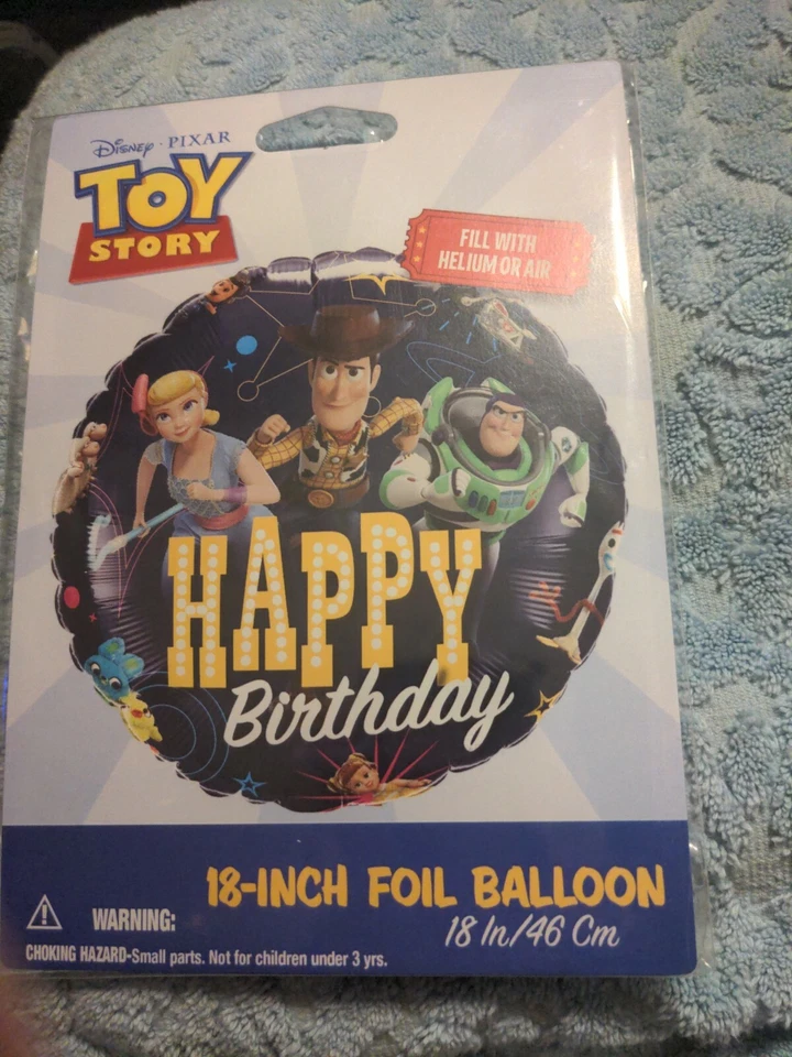 Disney Pixar Toy Story Happy Birthday 18in Foil Balloon -fill With Air or Helium