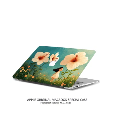 Cute Hibiscus Flowers MacBook Case – Original Apple Protection Cover for 13/15、 - Image 1 of 4