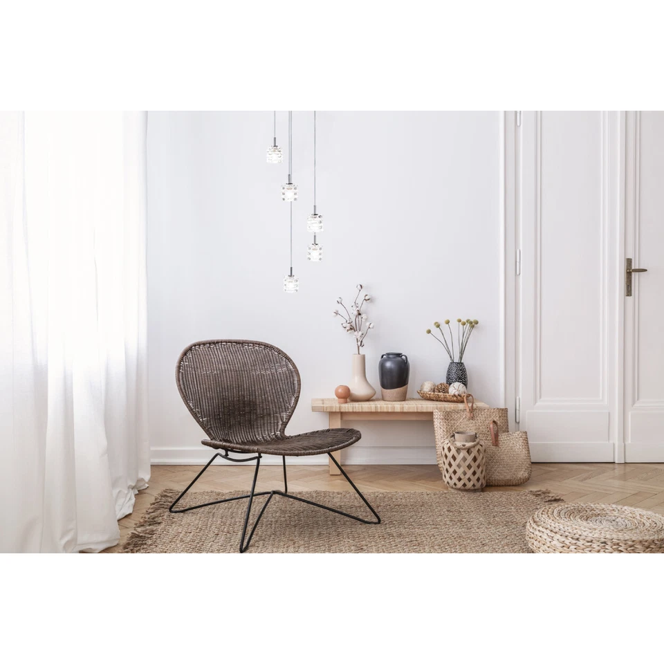 Colgante SAFAVIEH Hadden 5 luces 14,5 pulgadas | plateado/claro | Foto 1 de 4