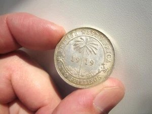 ÁFRICA OCCIDENTAL BRITÁNICA 1919 2 CHELINES PLATA - Imagen 1 de 2
