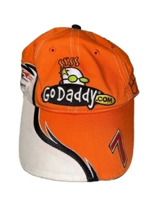 GO DADDY NUMBER 7 orange Hat - Picture 1 of 3