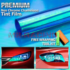 1FTx6FT Chameleon Neo Blue Color Headlight Taillight Fog Light Vinyl Tint Film