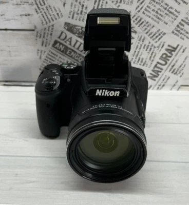 Nikon COOLPIX P900 Black 16MP Digital Camera Wi-Fi used item From JAPAN - Image 1 of 4