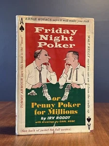 Friday Night Poker or Penny Poker For Millions By Irv Roddy (1961, HC, 1st Ed.) - Picture 1 of 19