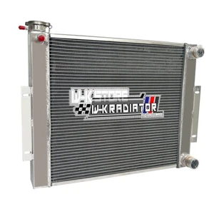 Aluminum Radiator For 1976-1986 JEEP CJ7 WITH CHEVY V8 LS SWAP CJ Crossflow MT - Picture 1 of 5